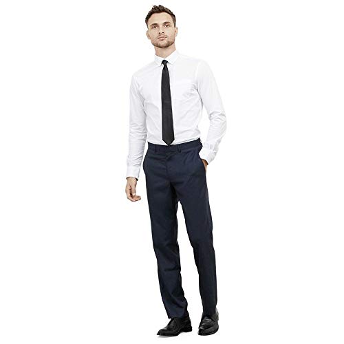 Kenneth Cole REACTION Men's Slim Fit Suit Separate Pant (Blazer, Pant, and Vest), Blue, 38W x 34L