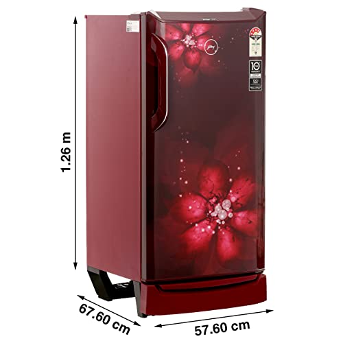 Godrej 185 L 4 Star Inverter Direct-Cool Single Door Refrigerator (RD UNO 1854 PTI AQ WN, Aqua Wine, Cool Lock Technology)