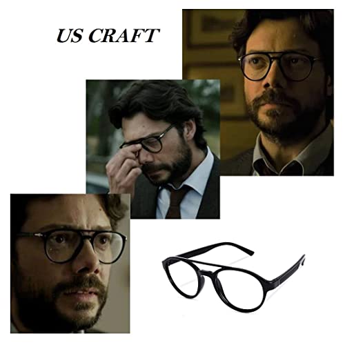 U.S CRAFT Money heist Professor Glass | Aviator Spectacle Frame For Men Women