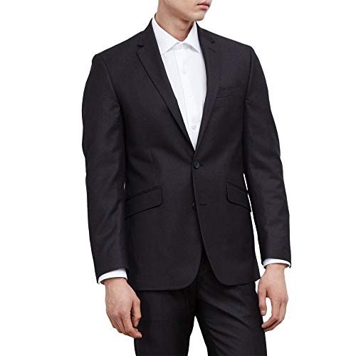 Kenneth Cole REACTION Men's Slim Fit Suit Separate Pant (Blazer, Pant, and Vest), Blue, 38W x 34L