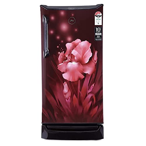 Godrej 185 L 4 Star Inverter Direct-Cool Single Door Refrigerator (RD UNO 1854 PTI AQ WN, Aqua Wine, Cool Lock Technology)