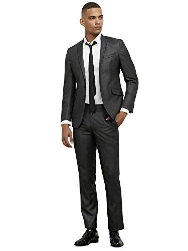 Kenneth Cole REACTION Men's Slim Fit Suit Separate Pant (Blazer, Pant, and Vest), Blue, 38W x 34L