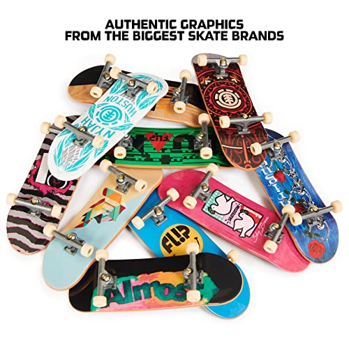 Tech Deck, DLX Pro 10-Pack of Collectible Fingerboards, For Skate Lovers Age 6 and up