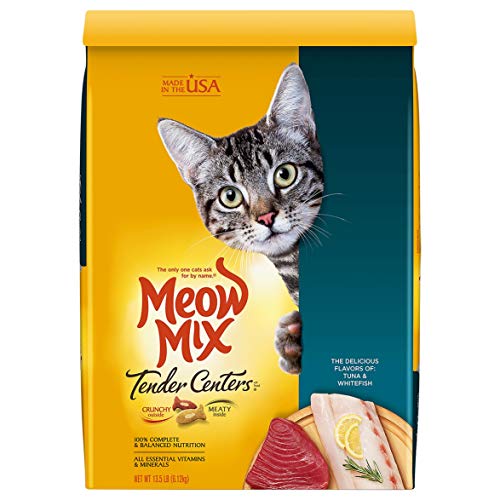 Meow Mix Tender Centers Dry Cat Food, Tuna & Whitefish, 3 Pound Bag