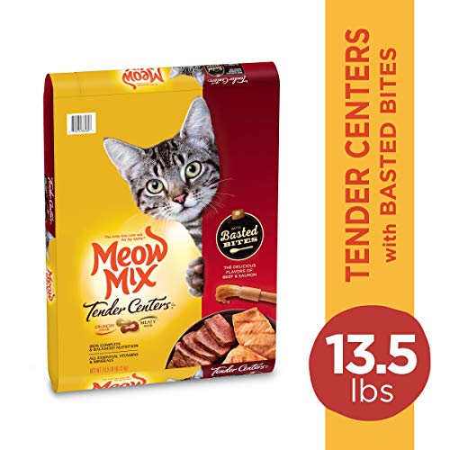 Meow Mix Tender Centers Dry Cat Food, Tuna & Whitefish, 3 Pound Bag