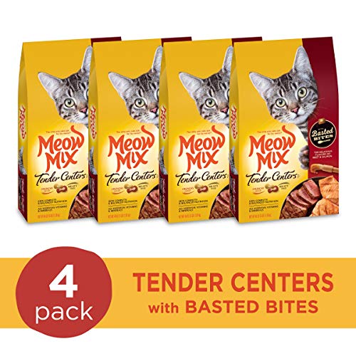 Meow Mix Tender Centers Dry Cat Food, Tuna & Whitefish, 3 Pound Bag