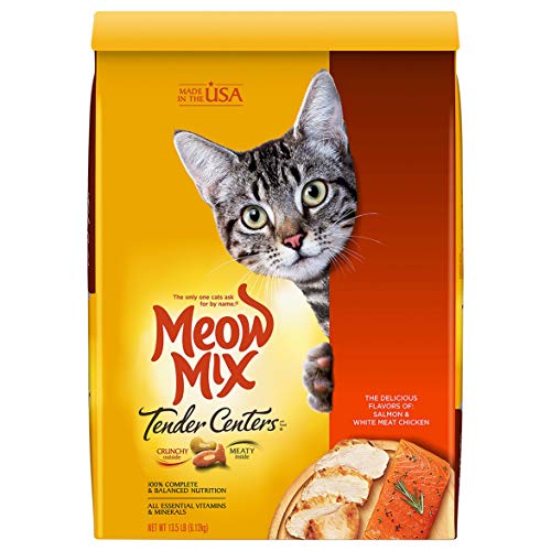 Meow Mix Tender Centers Dry Cat Food, Tuna & Whitefish, 3 Pound Bag