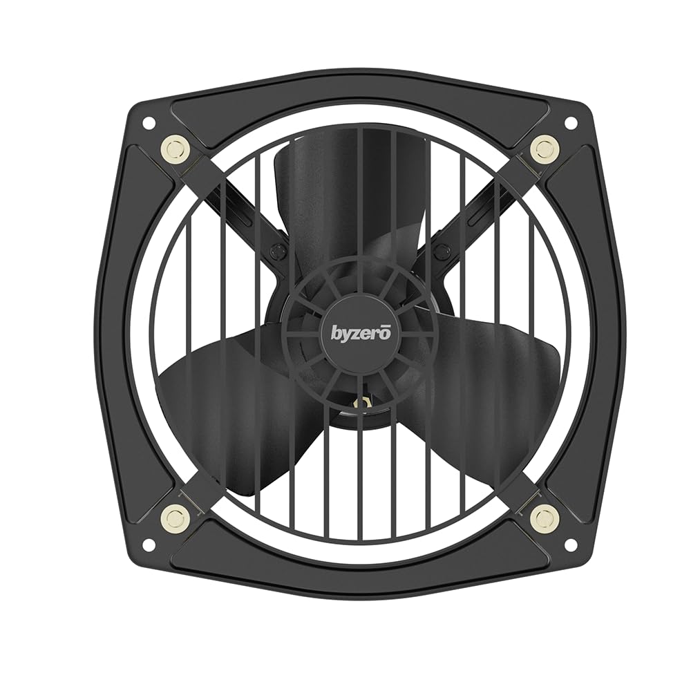 BYZERO Kuno HS - High Speed Metal Exhaust Fan 6" Deep Grey | Powerful, Efficient & Safe Domestic Ventilator Fan for Kitchen, Bathroom, Office with 2-Yrs Warranty