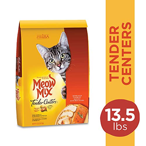 Meow Mix Tender Centers Dry Cat Food, Tuna & Whitefish, 3 Pound Bag