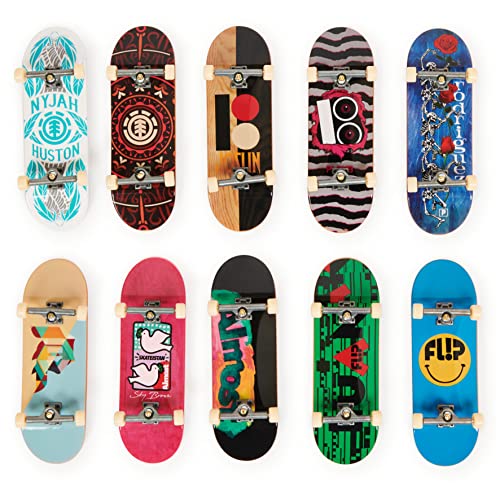 Tech Deck, DLX Pro 10-Pack of Collectible Fingerboards, For Skate Lovers Age 6 and up