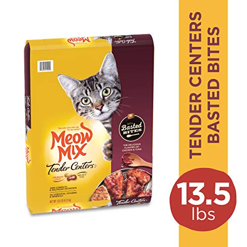 Meow Mix Tender Centers Dry Cat Food, Tuna & Whitefish, 3 Pound Bag