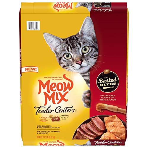 Meow Mix Tender Centers Dry Cat Food, Tuna & Whitefish, 3 Pound Bag