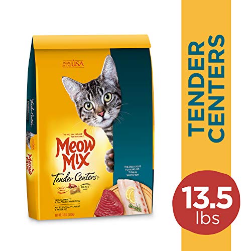 Meow Mix Tender Centers Dry Cat Food, Tuna & Whitefish, 3 Pound Bag