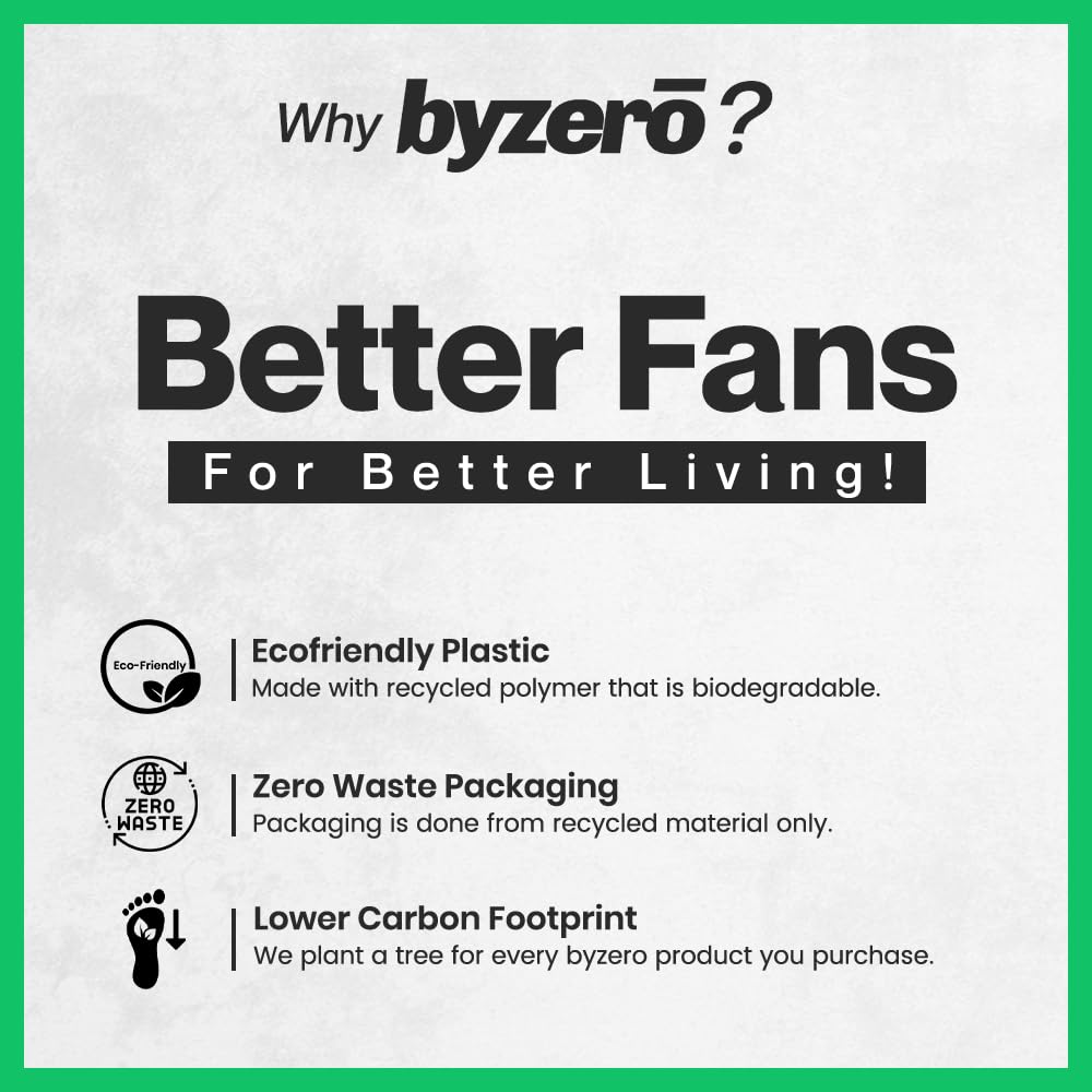 BYZERO Kuno HS - High Speed Metal Exhaust Fan 6" Deep Grey | Powerful, Efficient & Safe Domestic Ventilator Fan for Kitchen, Bathroom, Office with 2-Yrs Warranty