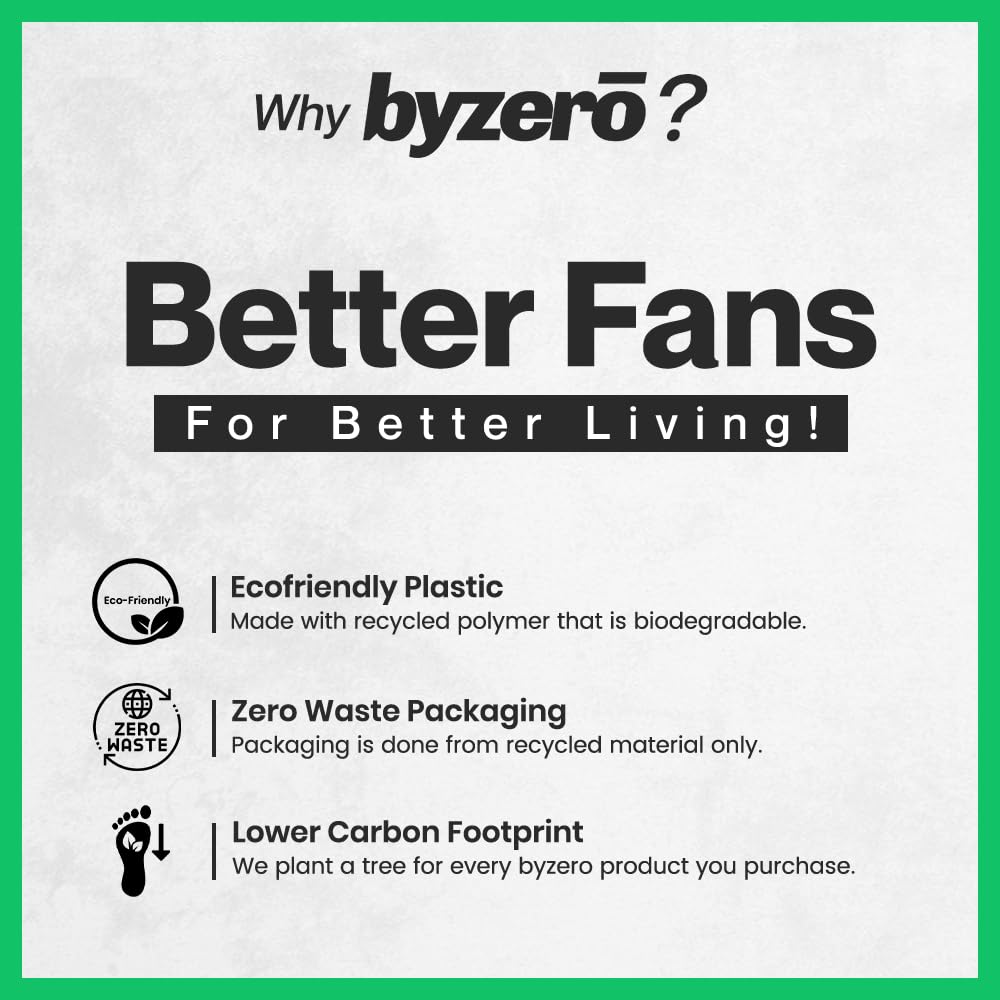 BYZERO Kuno HS - High Speed Metal Exhaust Fan 6" Deep Grey | Powerful, Efficient & Safe Domestic Ventilator Fan for Kitchen, Bathroom, Office with 2-Yrs Warranty